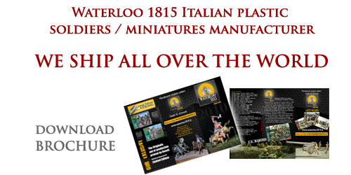 Waterloo 1815 Italian  plastic soldiers  miniatures manufacturer          WE SHIP ALL OVER THE WORLD       Waterloo 1815 Brand Producer         