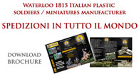 Waterloo 1815 plastic soldiers manufacturer, produttore di soldatini in plastica italian brand