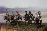 AP102M WATERLOO1815 1/72   FRENCH HIGHT STAFF IN WHITE METAL