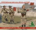 WW05 WARMODELLINGWHITE METAL 20mmRed Army Tank Crews, Drivers an