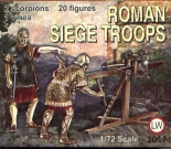 02017 LW SCALA 1/72 ROMAN SIEGE TROOPScon scorpions e vinea