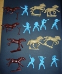 004 STEWE WESTON SCALA 1/32 MOUNTED MEXICAN BANDITS