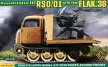 72254 ACE SCALA 1/72 RAUPENSHLEPPER OSR RSO/01 WITH 2CM FLAK.38
