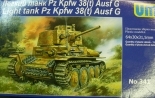 0341 UNIMODELS SCALA 1/72 Light tank Pz Kpfw 38(t) Ausf G