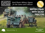WW2G15005 PLASTIC SOLDIER  15mm 25 pdr gun and Morris quad tract