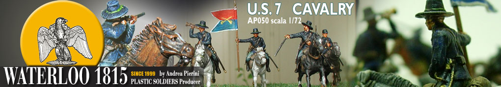 settimo cavalleggeri nelle guerre indiane - indians war 7th cavalry plastic soldiers and figurines waterloo 1815 miniatures scala 1/72 echelle -  Alfred Howe Terry U.S. 7th Cavalry Regiment in Battle of the Little Bighorn in 1876 Custer