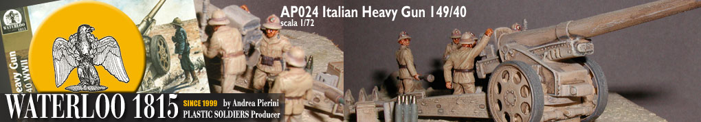 ap024 cannone leggero da 149 italiano - italia heavy gun 149/40 scala 1/72 ap024 waterloo1815